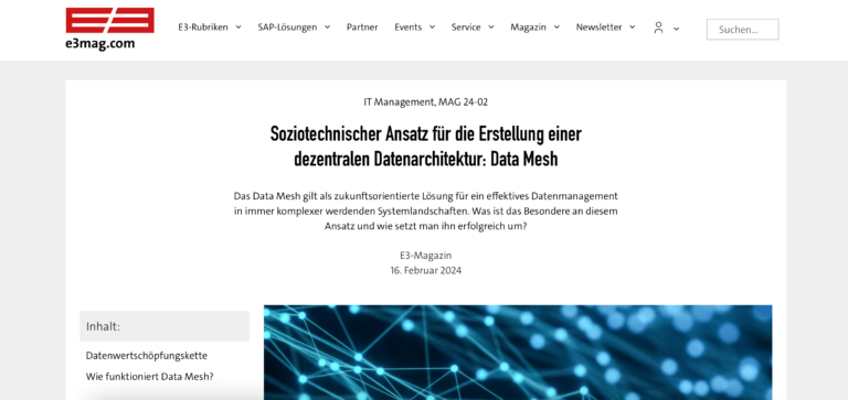 Data Mesh, small preview